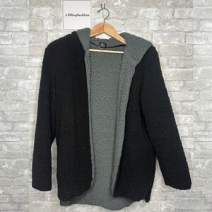EUC Urban Outfitters BDG Wool Black and Gray Hooded Jacket Size XS/S *
